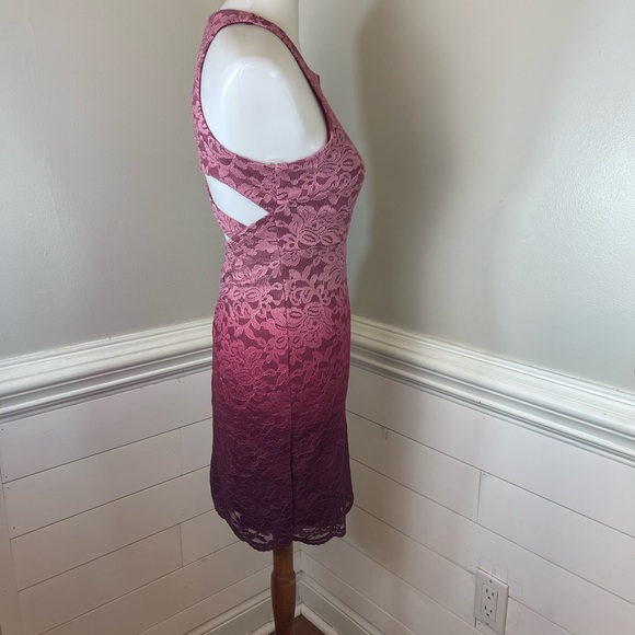 Sequin Hearts Gorgeous Glittery Lace Evening Dress 5 (jrs.) FREE SHIP - Picture 2 of 5